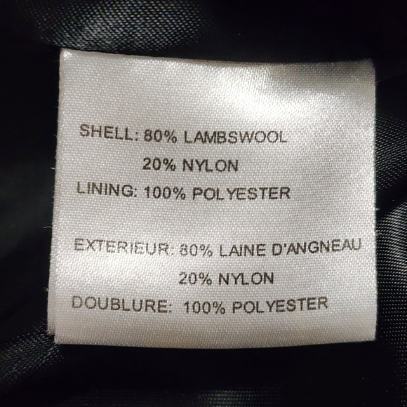 SACHI Lambs Wool REAL FINNISH FOX FUR Trimmed Collar Formal Winter Coat 1X - Picture 8 of 9